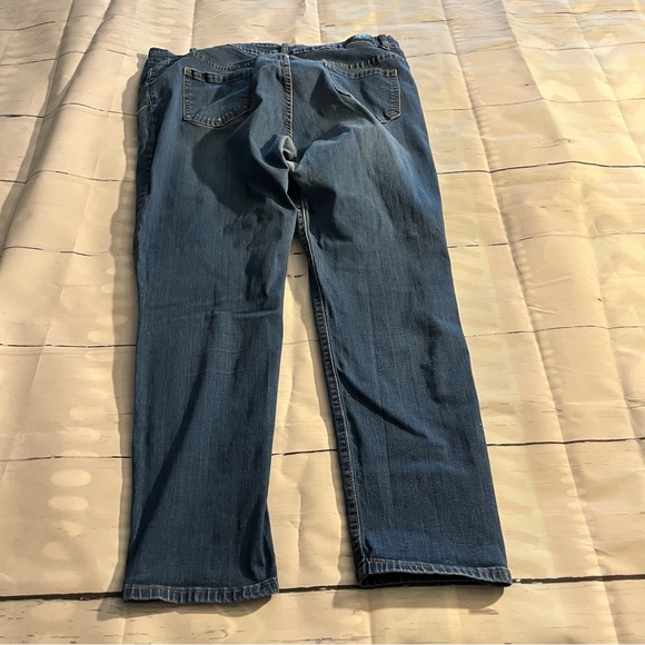 Blue DKIN Stretch Skinny / Straight Leg Jeans, Medium Wash, Size 22W - Picture 9 of 13